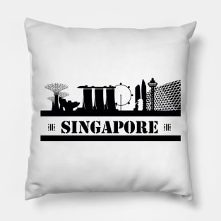 Singapore Skyline Pillow