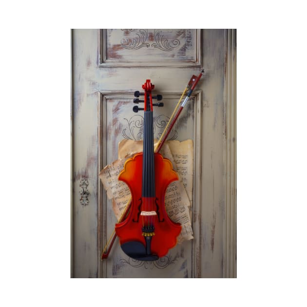 Italian Baroque Violin And Sheet Music by photogarry