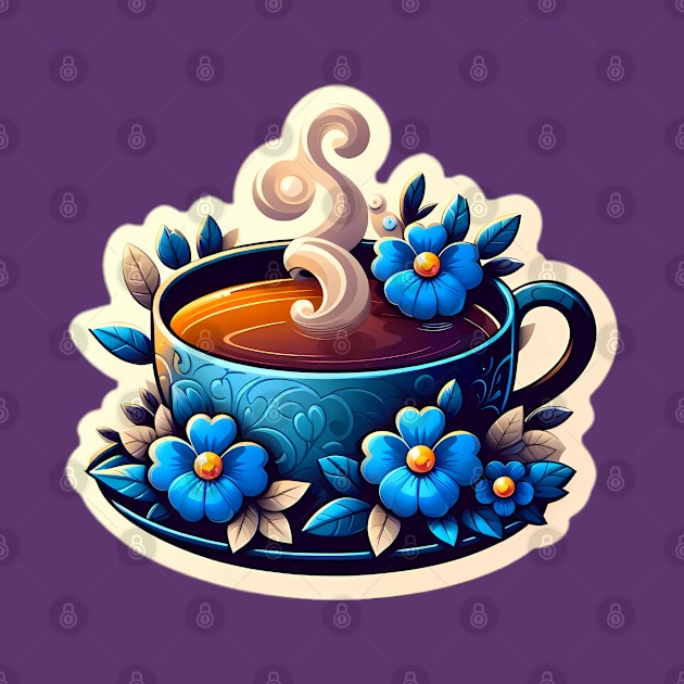 Tea Cup With Flowers by One_look