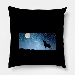 Heulender Wolf Pillow