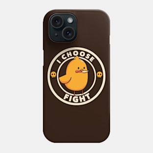 I Choose Fight Funny Bird by Tobe Fonseca Phone Case