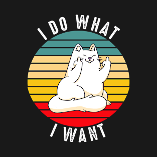 I Do What I Want Cat T-Shirt