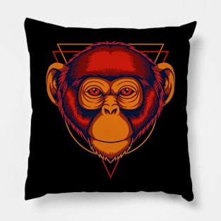 Retro monkey Pillow