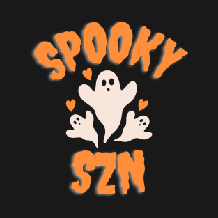 Spooky Szn Season Cute Funny Ghost T-Shirt