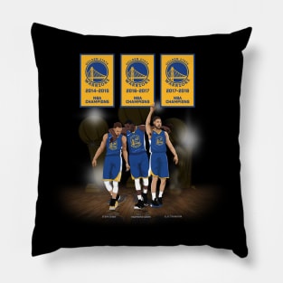 Steph Curry x Klay Thompson x Draymond Green Pillow