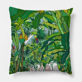 Tropical Bunnies Pillow