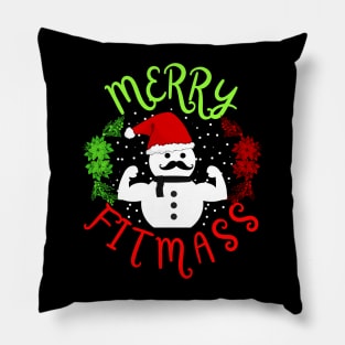 Merry Fitmass Merry Christmas Pillow
