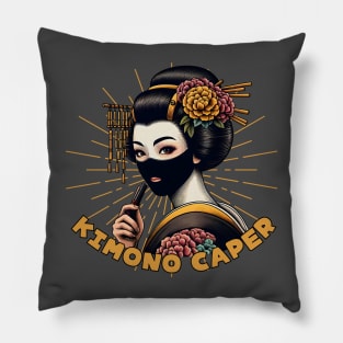 Kimono geisha thief Pillow