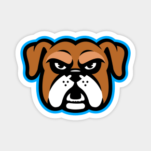 Bulldog Mascot Logo Magnet