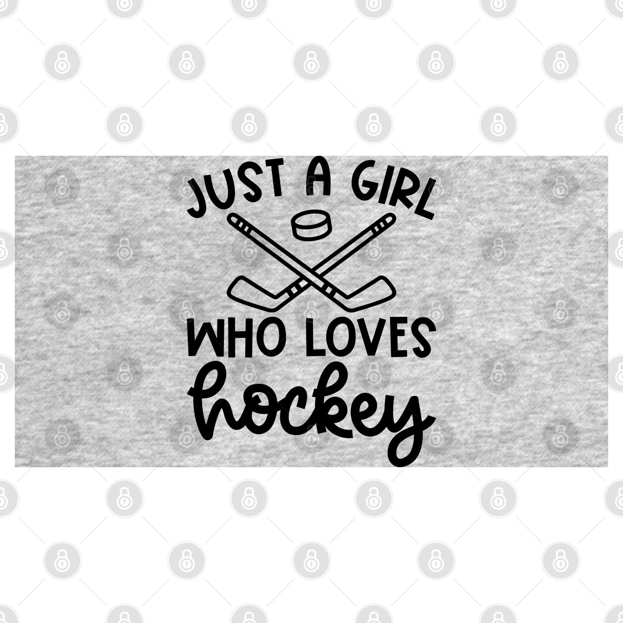 Just A Girl Who Loves Hockey Ice Hockey Field Hockey Cute Funny