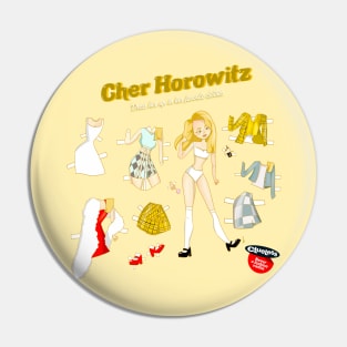 Cher - Clueless - Paper Doll Pin