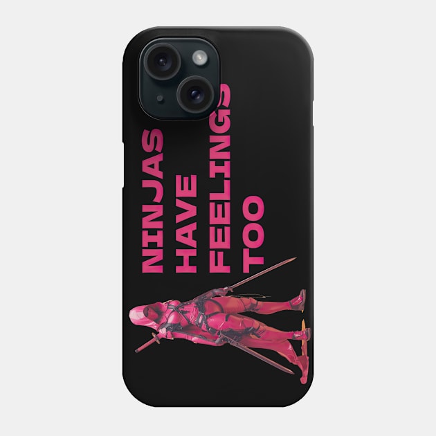 Pink ninja Phone Case by obstinator