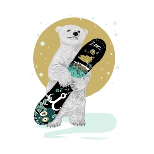 SNOWBOARDER POLAR BEAR T-Shirt