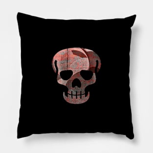 Skull Figure with Abstract Texture (starlight 09) Pillow