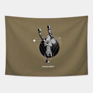 Space robot minimalism Tapestry