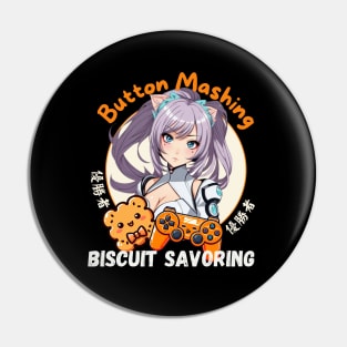 Gamer Girl Biscuits smash Pin