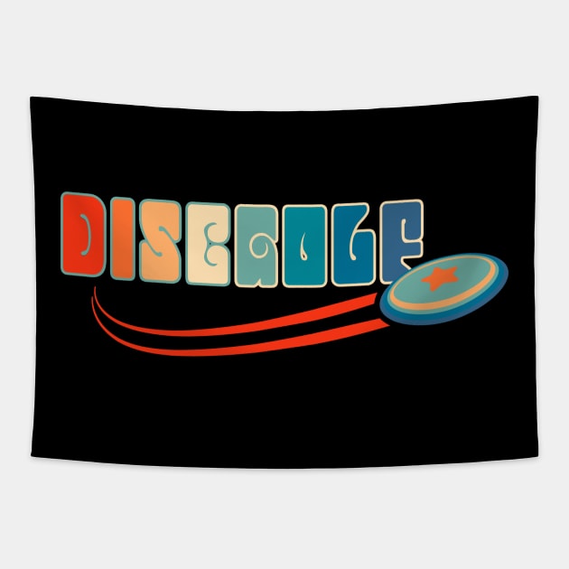 Disc Golf Retro Fun Tapestry by jph