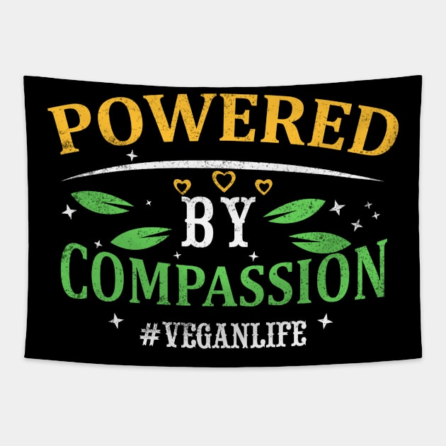 Powered By Compassion Tapestry by MZeeDesigns