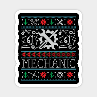 Funny Mechanic Ugly Christmas Xmas Gifts Magnet