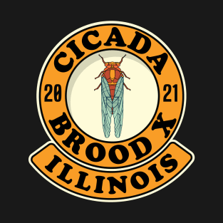 Cicada Brood X 2021 Illinois 17 Year Hatch T-Shirt