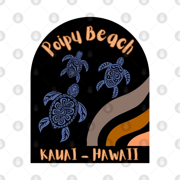 Poipu Beach Kauai Hawaii by DW Arts Design