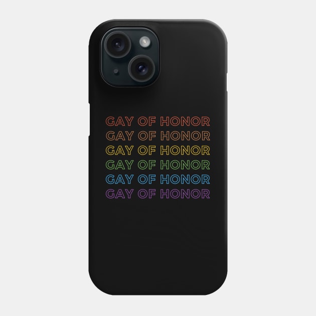 Rainbow Gay of Honor Phone Case by greendino