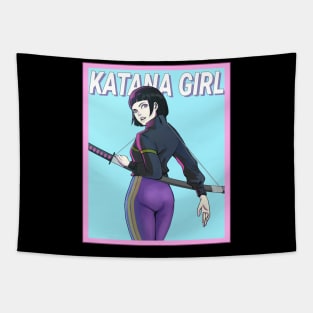 Katana Girl Tapestry