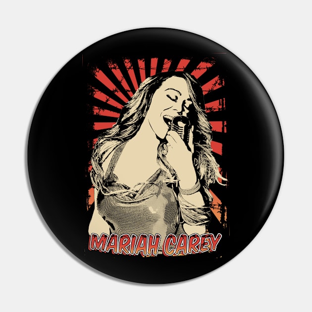 Mariah Carey Karaoke  Retro Vintage Aesthetic Pin by Ihkwan Art