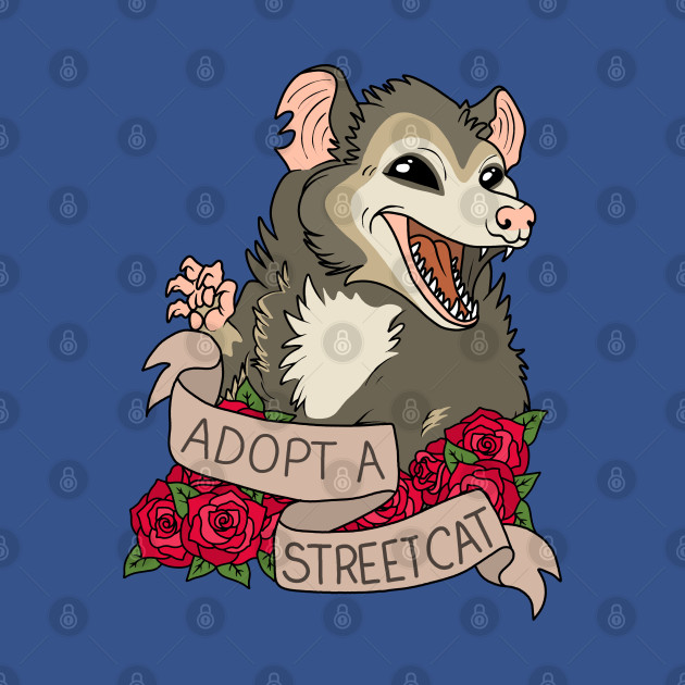 Possum - Adopt a street cat - Possum - T-Shirt