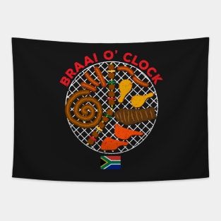 Braai O' Clock Time Tapestry