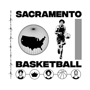 Sacramento Modern Basketball T-Shirt