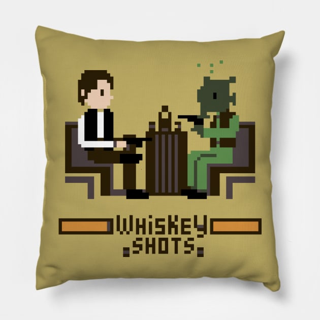 Whiskey Shots Pillow by Pixelmania