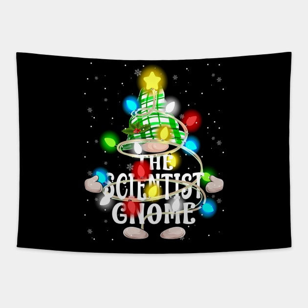The Scientist Gnome Christmas Matching Family Shirt Tapestry by intelus