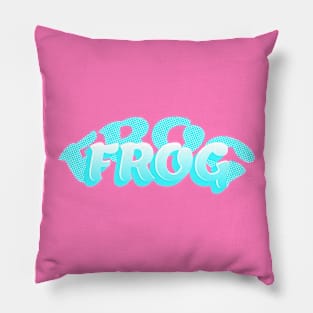 Blue Frog Pillow