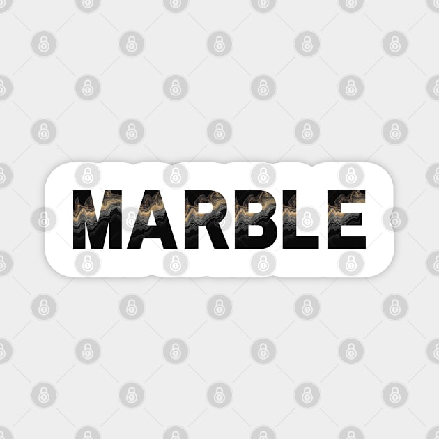 Cool black marble Magnet by hexchen09