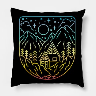 The Mountain Cabin Pillow