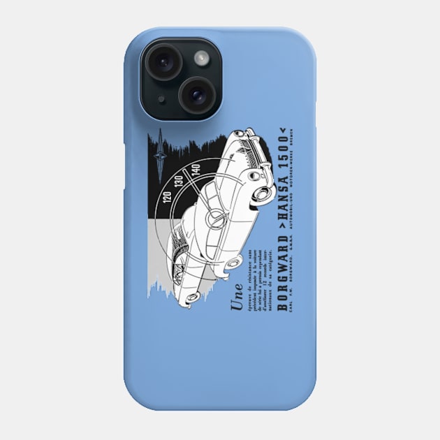 BORGWARD HANSA - French advert Phone Case by Throwback Motors