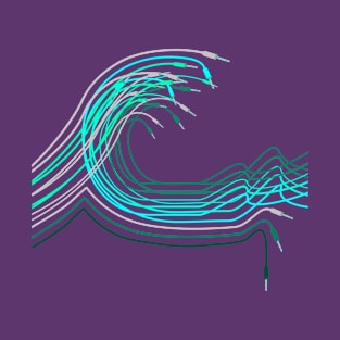 Great Wave for Electronic Musician and Synthesizer player T-Shirt