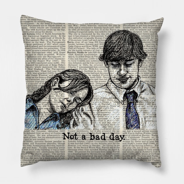 Pam and Jim "Not a bad day" Pillow by Dekes