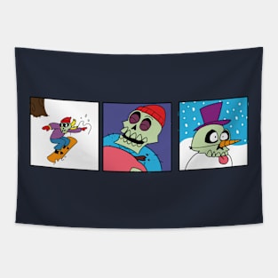 Winter Skeletons Tapestry