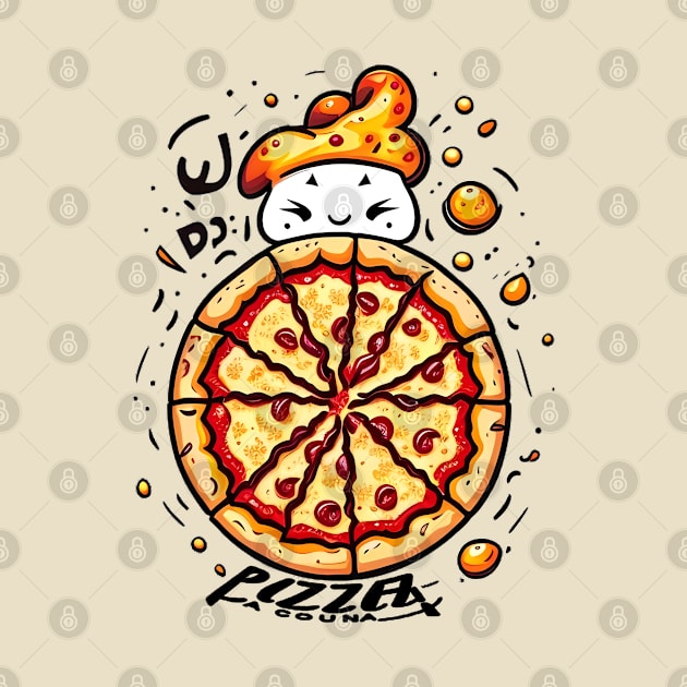 Cute pizza by Unevenalways