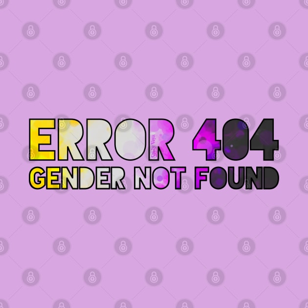 Error 404 - Gender Not Found by Art by Veya