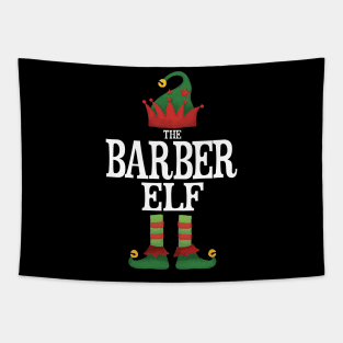 Barber Elf Matching Family Group Christmas Party Pajamas Tapestry