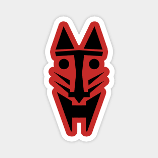 Cat Mask Design Magnet