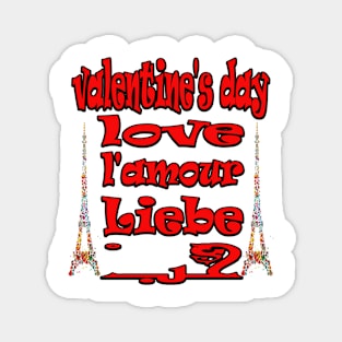 valentine's day  love l'amour liebe حب Magnet