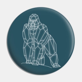 Geometric Gorilla Pin