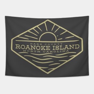 Roanoke Island, NC Summertime Vacationing Sunrise Ocean Tapestry