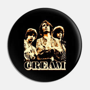 Cream Retro Aesthetic Fan Art Design Pin