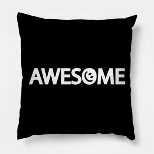 Awesome artistic text design Pillow