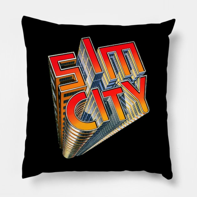 Sim City Pillow by SNEShirts